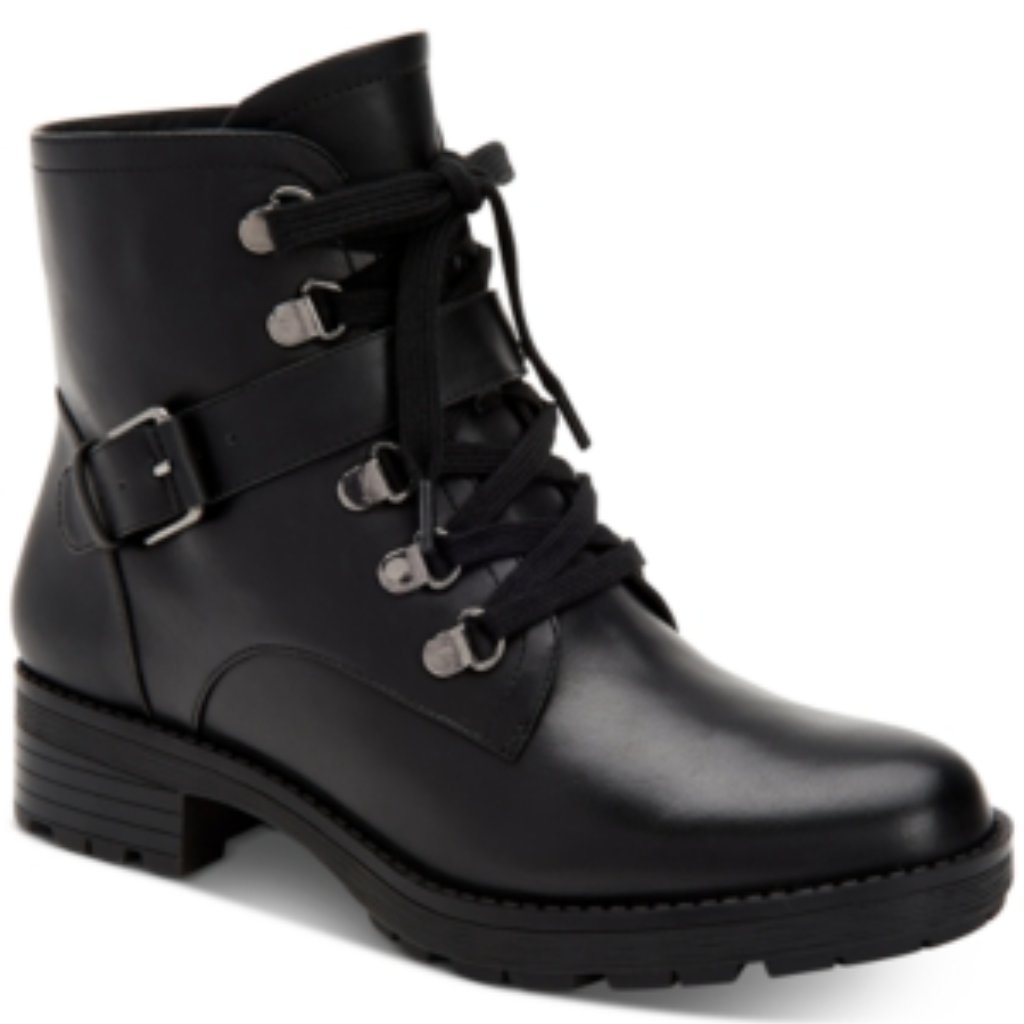 Giani Bernini Naomii Lug Sole Ankle Boots In Black